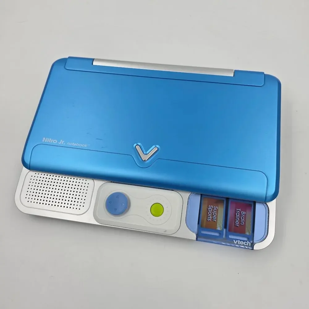 VTech Nitro Jr. Notebook Electronic Learning System Brain Trainer Super Sports